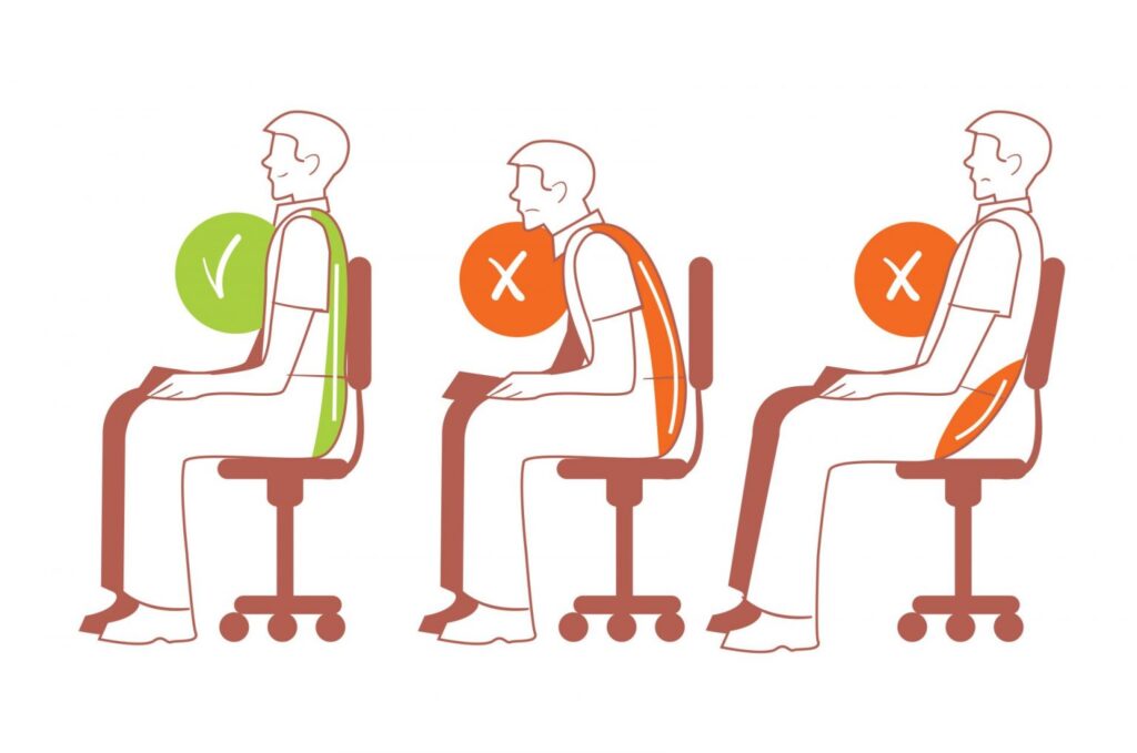 how to avoid slouching